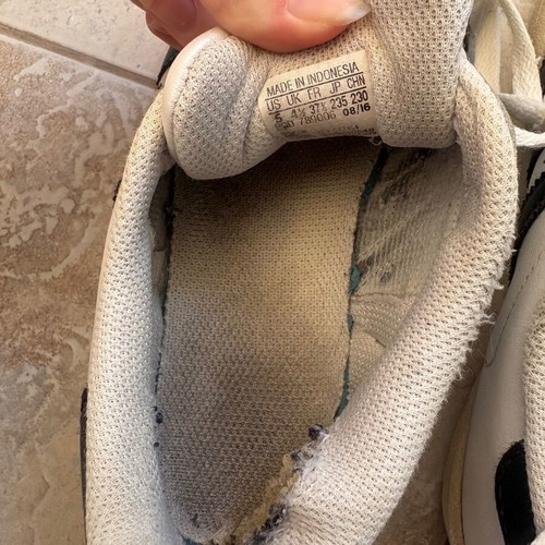 Adidas Superstar sneakers used, size 37, white and black