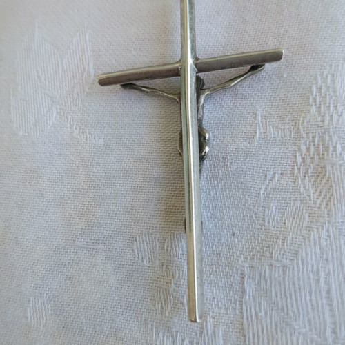 Vintage Silver Crucifix 6 cm like new