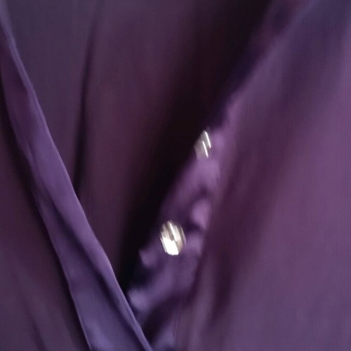 Blouse size L like new, purple with collar and buttons