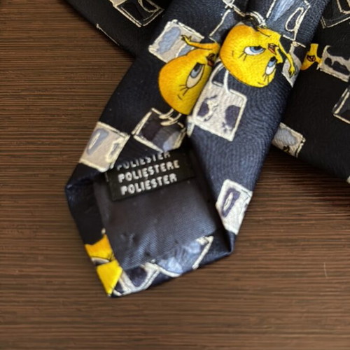 Looney Tunes Vintage Men's Tie 1999 like new, blue and yellow