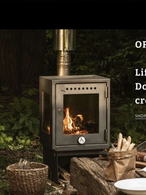 Φορητή σόμπα Orland με φούρνο σαν καινούργια