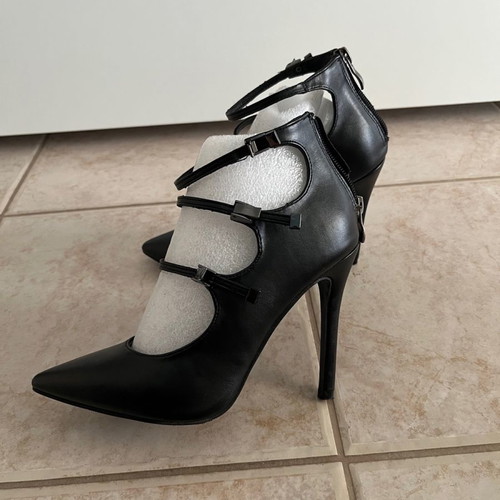 Alta Moda black pumps new, heel height 11cm, size 36