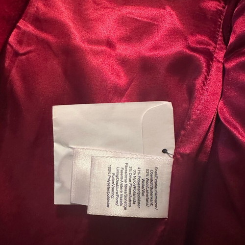 DKNY red coat size XS like new with buttons