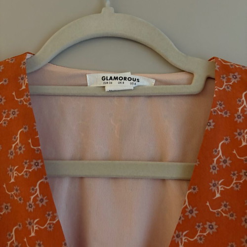 Glamorous dress new, no36, colorful, small with narrow waist
