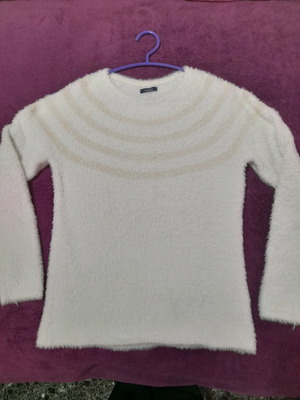 Women's sweater used, white, size M