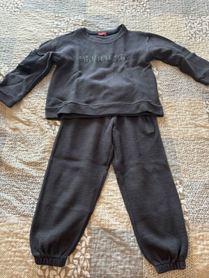 Domer Kids Club Waffle Kids Tracksuit Used, Dark Gray, Age 6