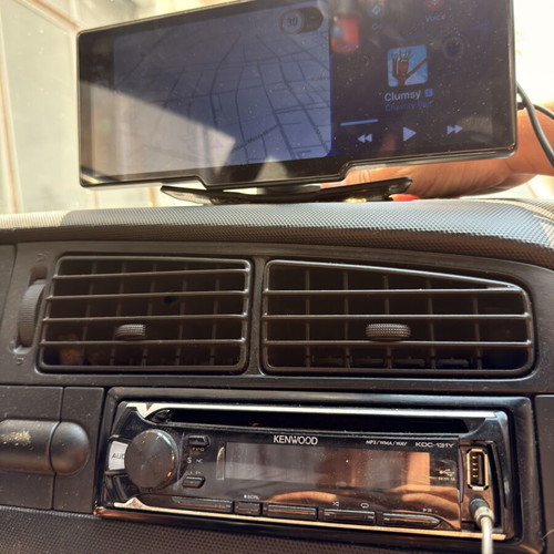 Kenwood car sound system with Bluetooth CarPlay and Android Play, used