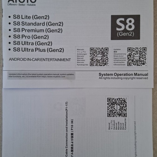 Atoto S8 Premium Double Din Android Car Radio like new