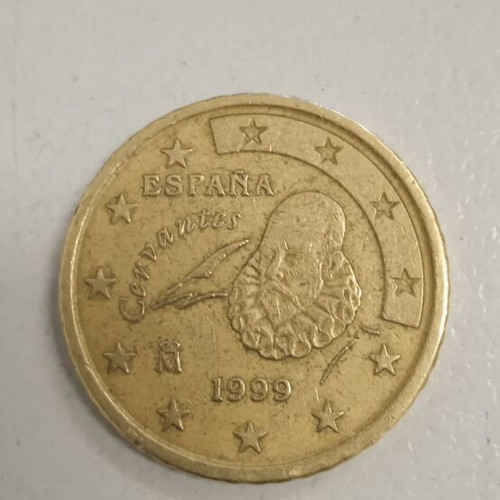 Coin 50 cents euro Spain 1999 used