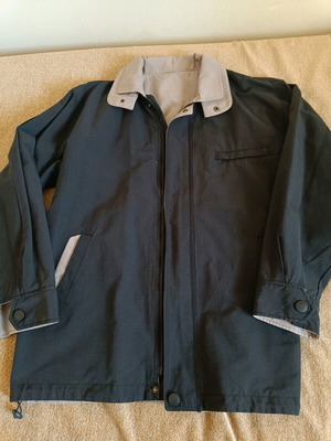 Men's double face jacket like new, beige and blue, size L