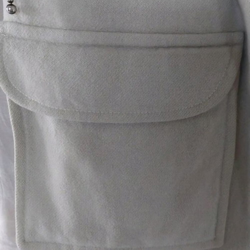 Warm cardigan used, size 2XL, beige with lining and pockets
