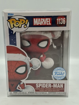Funko Pop! Spider-Man in Santa Hat Marvel figure