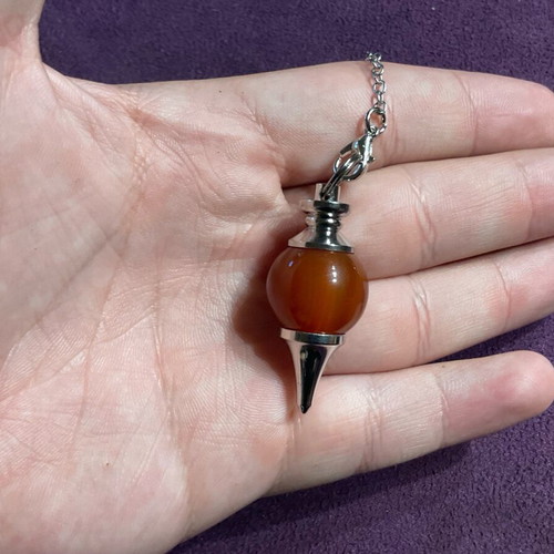 Red Jasper Authentic Stone Pendulum