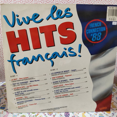 Vive Les Hits Français vinyl record used, rock