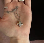 Silver necklace used