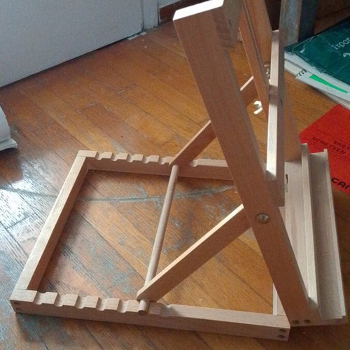 Tabletop easel with drawing board and 4 A1 drawing sheets like new