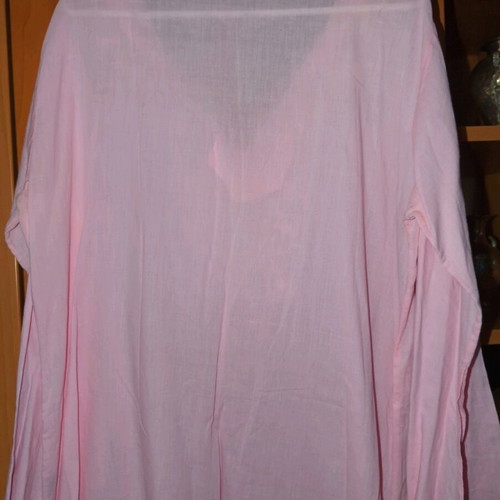 Pink kaftan used I&D one size with embroidery and bell sleeve
