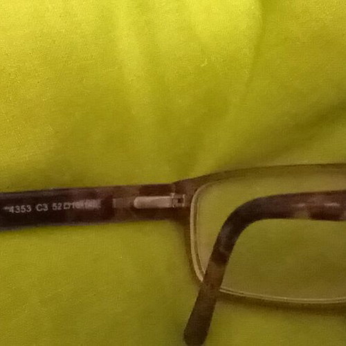 Myopia glasses used, gray with tortoise arms