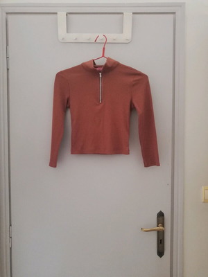 Pink Woman brown fitted t-shirt size S like new