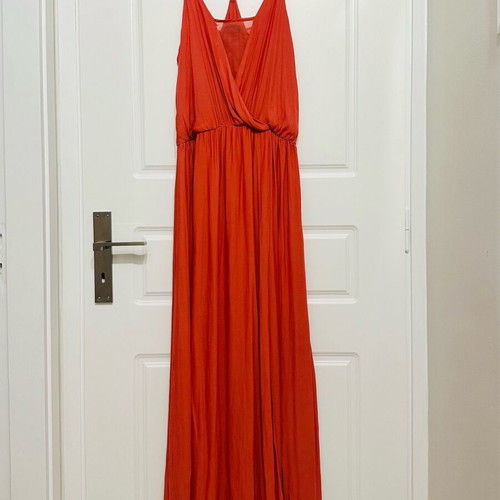Zara orange maxi dress like new