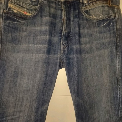 Diesel men's jeans pants like new, size L, blue with buttons