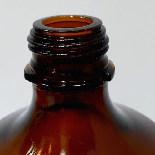 Vintage Laboratory Bottle 1960s Amber Glass Like New