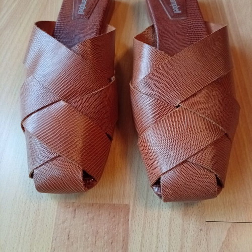 Jeffrey Campbell leather women's mule size 41 used, brown