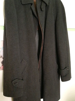 Grey coat used, size M, with wool lining