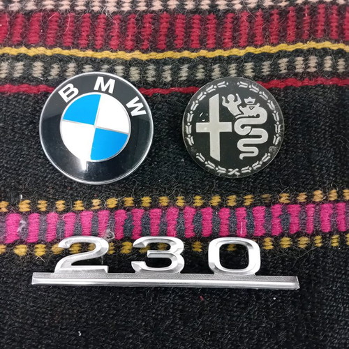 Car badges used, pack of 3 pieces