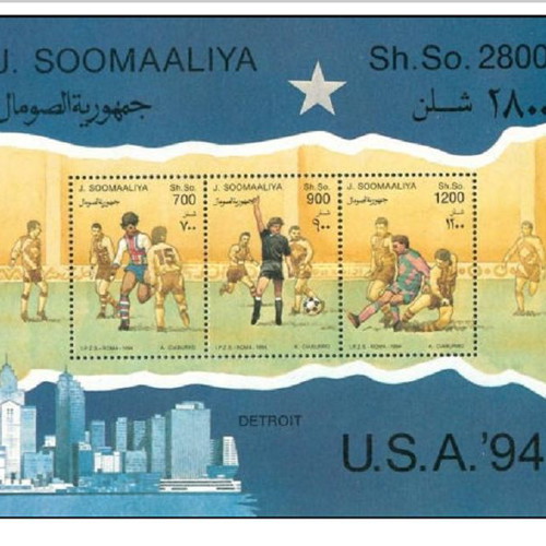 Somalia 1994 Football World Cup MNH stamp collection complete sealed luxury