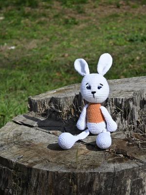 Knitted Bunny Doll new, hypoallergenic