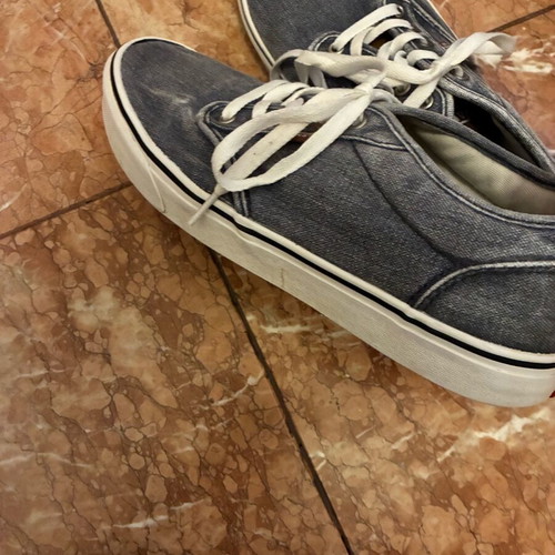 Vans men's shoes used, gray, size 45