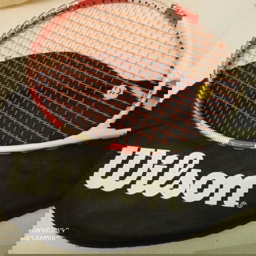 Παιδική ρακέτα τένις Wilson μεταχειρισμένη με θήκη και αξεσουάρ συντονισμού