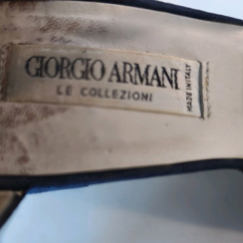 Mary Jane women's shoes Gorgio Armani used blue size 37.5