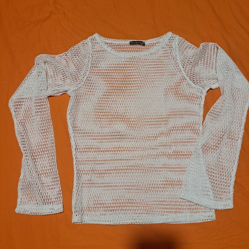 Batic summer blouse like new, white, size S
