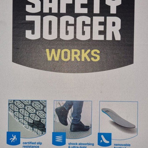 Safety Jogger anti-slip shoes new, sizes 35, 38, 41, black