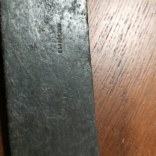 Butcher knife very old with stamps antique
