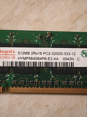 Hynix ddr2 SDRAM SO-DIMM 512MB μεταχειρισμένο για λάπτοπ