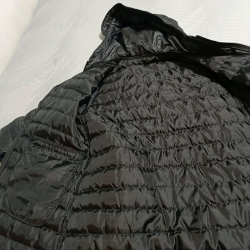 Zara jacket with down, lightweight, like new, black, size S