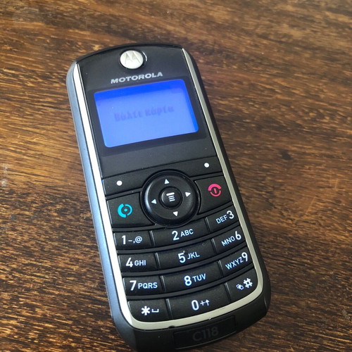 Motorola C118 like new 2G mobile phone with monochrome screen