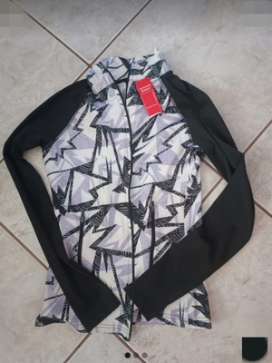 Simart sports jacket small, black and purple