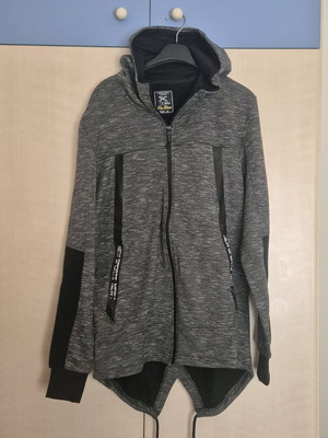 Men's gray jacket with hood like new