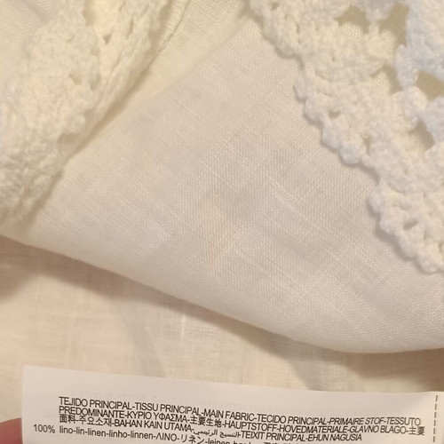 Zara linen blouse, white, size M