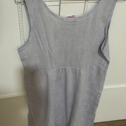 Maternity and nursing nightgown like new, size M, white and blue