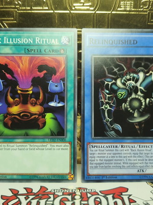 Yu-Gi-Oh! Relinquished και κάρτες τελετουργίας σαν καινούργιο, πακέτο