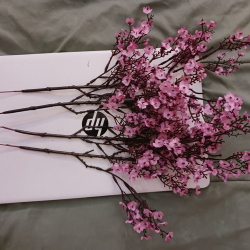 Decorative synthetic flowers like new, pack of 12, 40 cm, white red pink