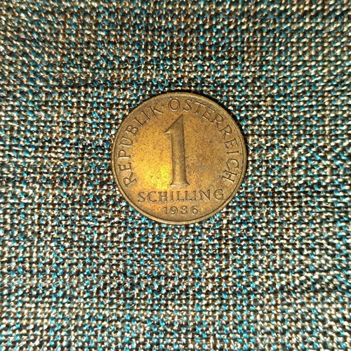 Austria 1 Schilling coin used
