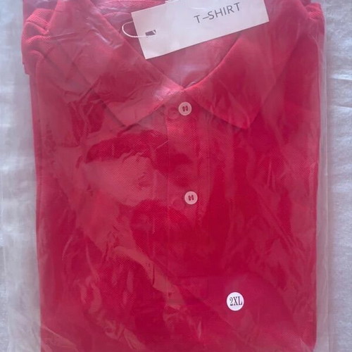 Red polo shirt, XXL