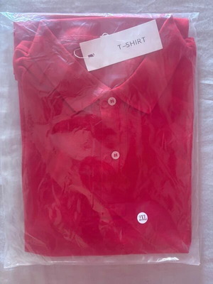Red polo shirt, XXL