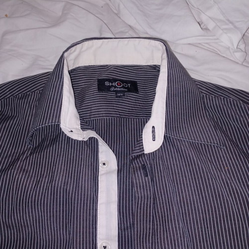 Shoot dress shirt used, black and white, sizes M and L